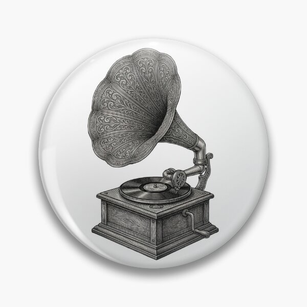 Item preview, Gramaphone - Vintage Black And White designed and sold by Minimalisticaly.