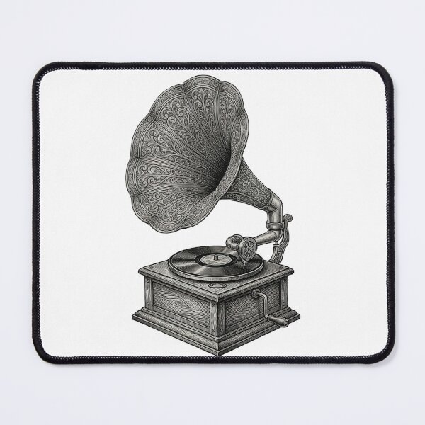 Item preview, Gramaphone - Vintage Black And White designed and sold by Minimalisticaly.