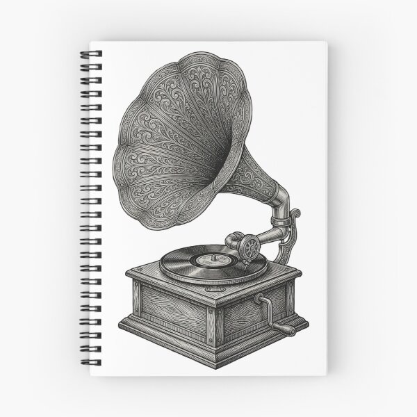 Item preview, Gramaphone - Vintage Black And White designed and sold by Minimalisticaly.