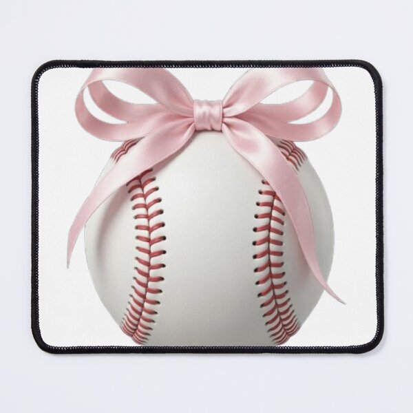 Item preview, Cute baseball with pink bow designed and sold by LabProShop.