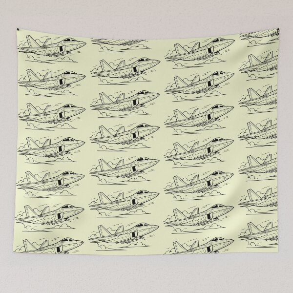 Item preview, Air Superiority — F-22 Raptor Military Jet Drawing designed and sold by NewGen-For-You.