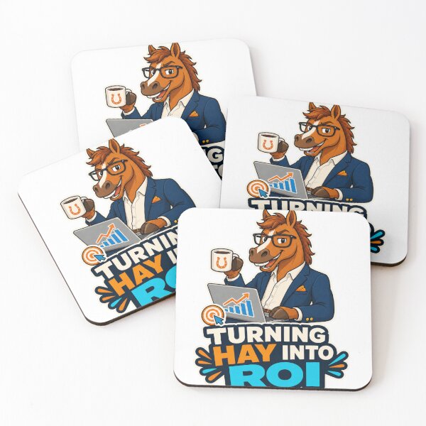 Item preview, Funny Marketing Horse Turning Hay Into ROI designed and sold by Kolibra.
