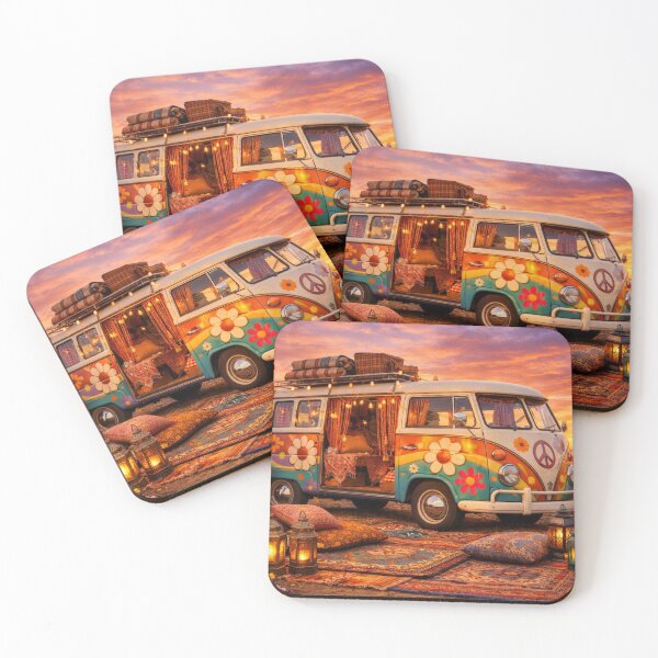 Item preview, Retro Flower Power Van designed and sold by H A R L E I G H .