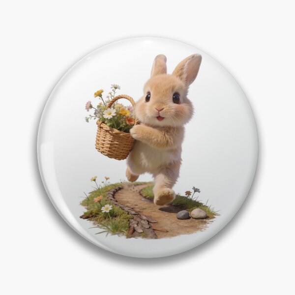 Item preview, Little Bunny with Wildflowers designed and sold by Helenaphotoart.