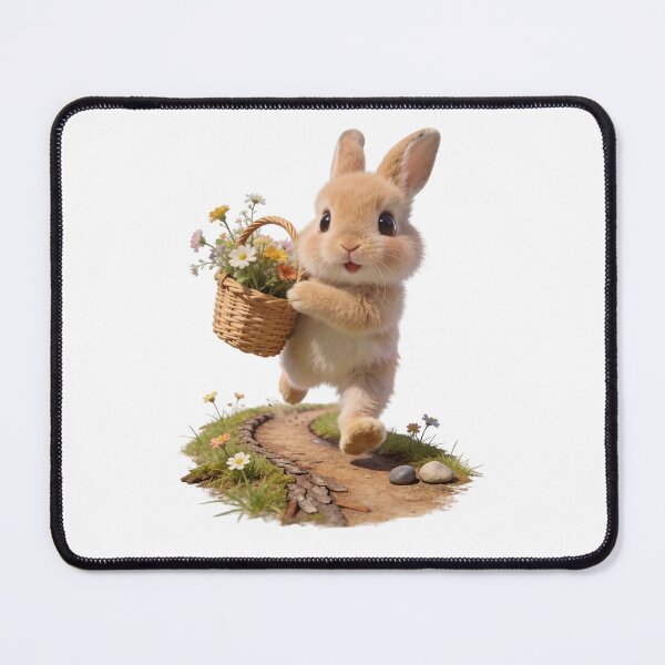 Item preview, Little Bunny with Wildflowers designed and sold by Helenaphotoart.