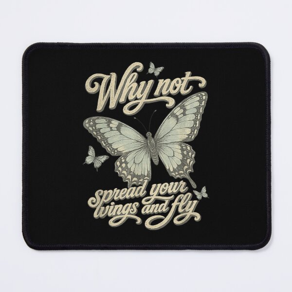 Item preview, Why Not Spread Your Wings And Fly Inspirational Butterfly Vintage Artwork designed and sold by WilliaMaler.