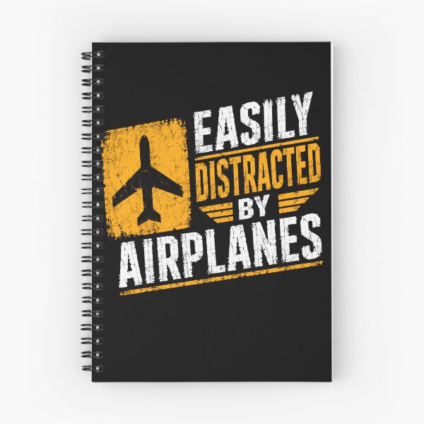 Item preview, Easily Distracted By Airplanes Aviation Pilot Enthusiast designed and sold by SkeletonsDanger.