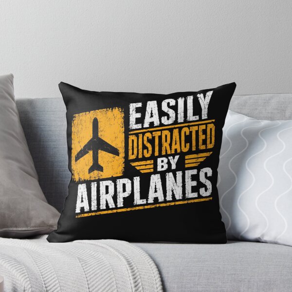 Item preview, Easily Distracted By Airplanes Aviation Pilot Enthusiast designed and sold by SkeletonsDanger.