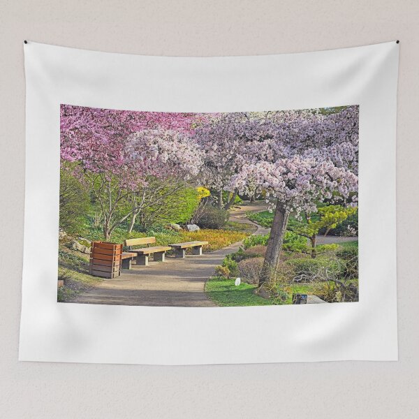 Item preview, Blossoming tree in Setagaya Park in Vienna at springtime designed and sold by goceris.