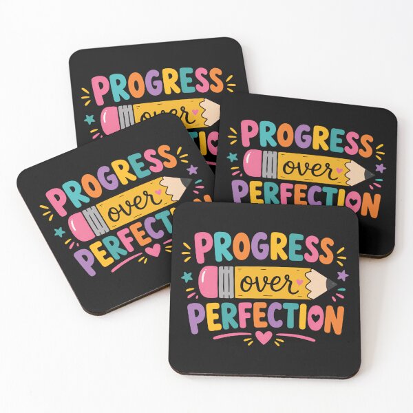 Item preview, Progress Over Perfection Growth Mindset Motivation Student Teacher Learner designed and sold by SkeletonsDanger.