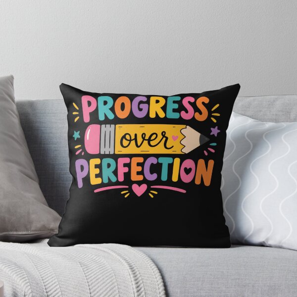 Item preview, Progress Over Perfection Growth Mindset Motivation Student Teacher Learner designed and sold by SkeletonsDanger.