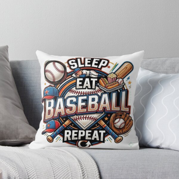 Item preview, Sleep Eat Baseball Repeat Funny Sports Quote designed and sold by LabProShop.