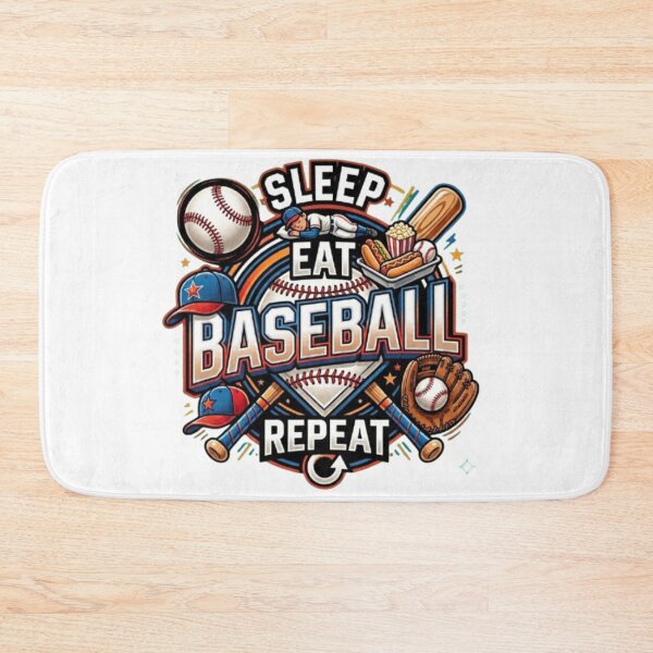 Item preview, Sleep Eat Baseball Repeat Funny Sports Quote designed and sold by LabProShop.