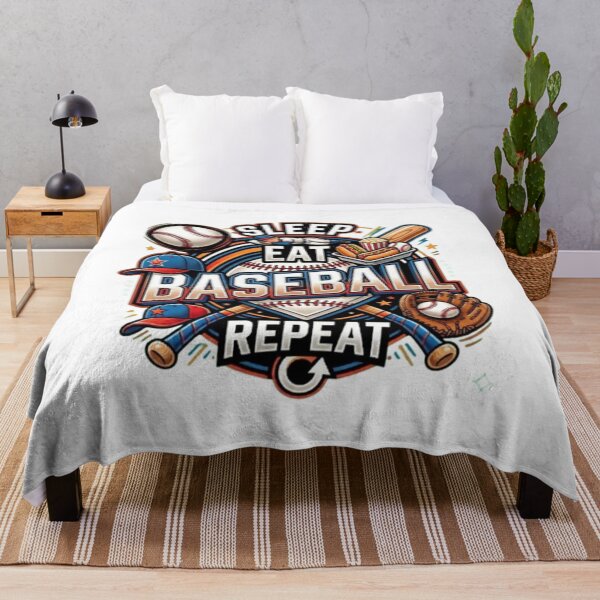 Item preview, Sleep Eat Baseball Repeat Funny Sports Quote designed and sold by LabProShop.