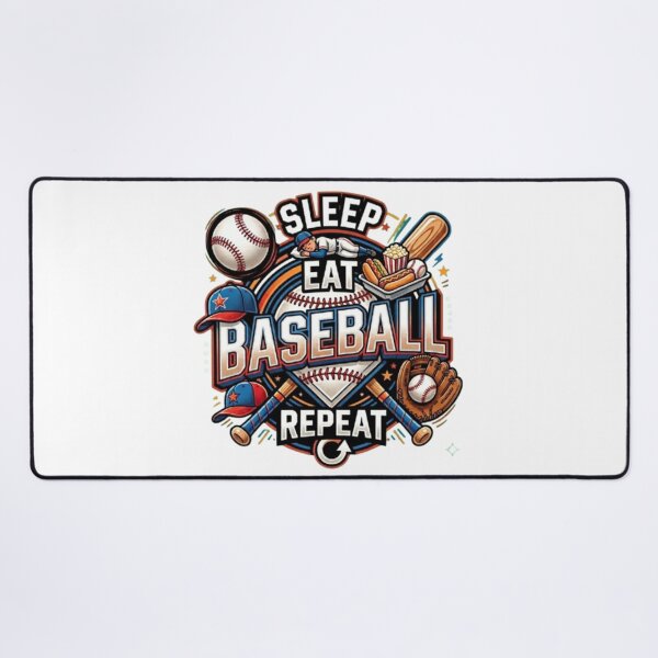Item preview, Sleep Eat Baseball Repeat Funny Sports Quote designed and sold by LabProShop.