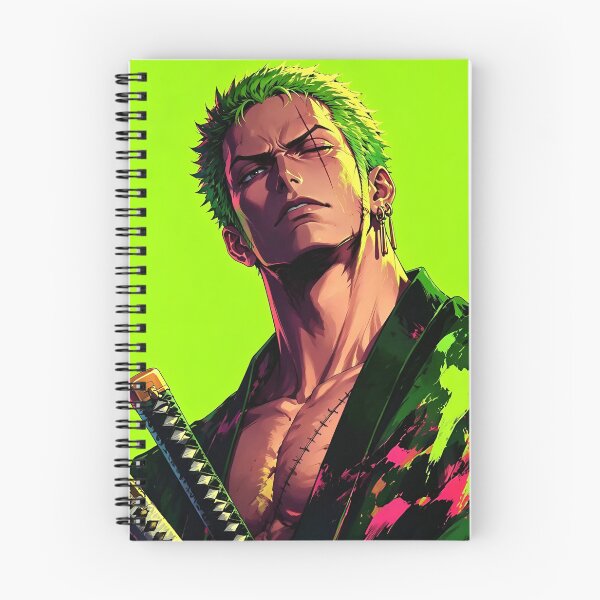 Item preview, Roronoa Zoro | Green-Haired Swordsman | Anime Samurai Warrior | Neon Manga Style Digital Art designed and sold by Dyan4.