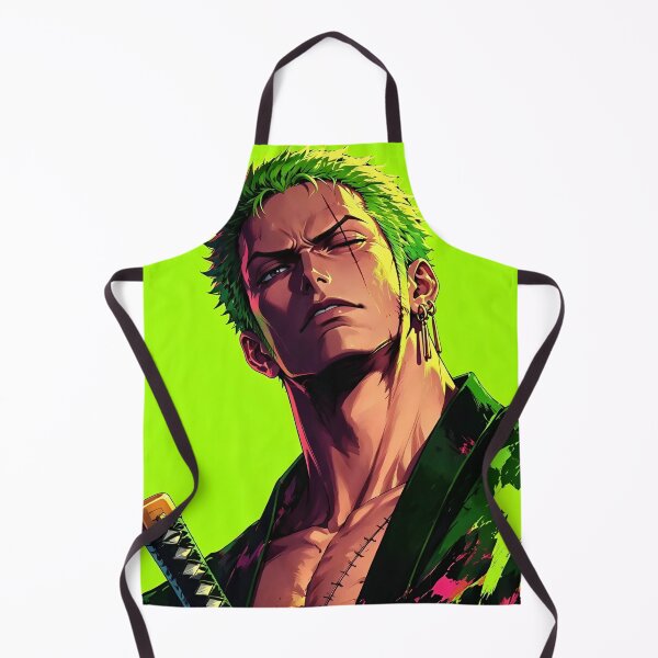 Item preview, Roronoa Zoro | Green-Haired Swordsman | Anime Samurai Warrior | Neon Manga Style Digital Art designed and sold by Dyan4.