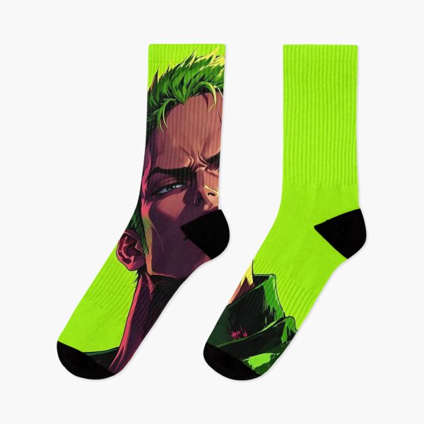 Item preview, Roronoa Zoro | Green-Haired Swordsman | Anime Samurai Warrior | Neon Manga Style Digital Art designed and sold by Dyan4.