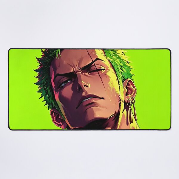 Item preview, Roronoa Zoro | Green-Haired Swordsman | Anime Samurai Warrior | Neon Manga Style Digital Art designed and sold by Dyan4.