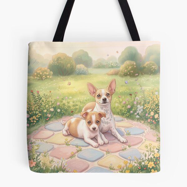 Item preview, Cute and cuddly Chihuahua puppies in a garden designed and sold by Valery´s art.