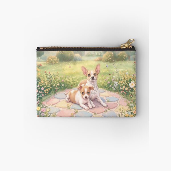 Item preview, Cute and cuddly Chihuahua puppies in a garden designed and sold by Valery´s art.