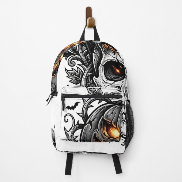 Item preview, Evil Jack O Lantern Skull Tattoo Art designed and sold by Alokaprintshop.