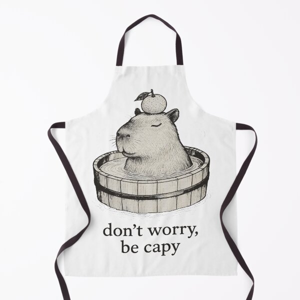 Item preview, Don't Worry, Be Capy - Hot Spring Capybara designed and sold by Dhenin Studio.