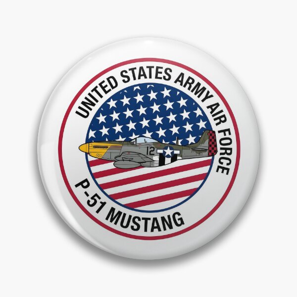 Item preview, United States Army Air Force P-51 Mustang Emblem Patch designed and sold by CharlieDesings.