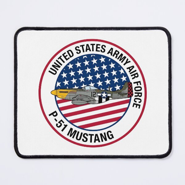 Item preview, United States Army Air Force P-51 Mustang Emblem Patch designed and sold by CharlieDesings.
