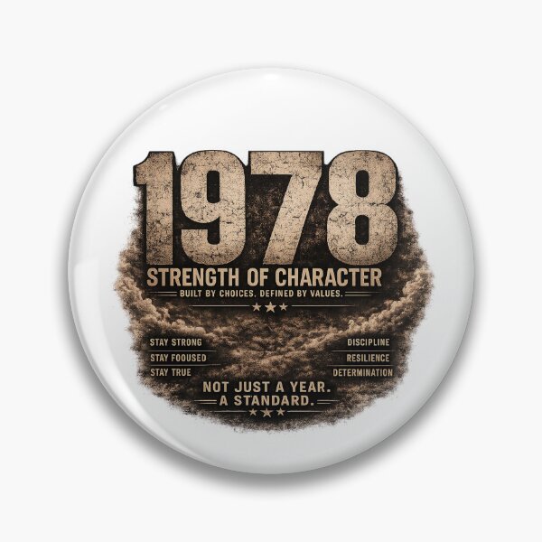 Item preview, 1978 Strength of Character Vintage Birthday Design designed and sold by JMDG Studio.