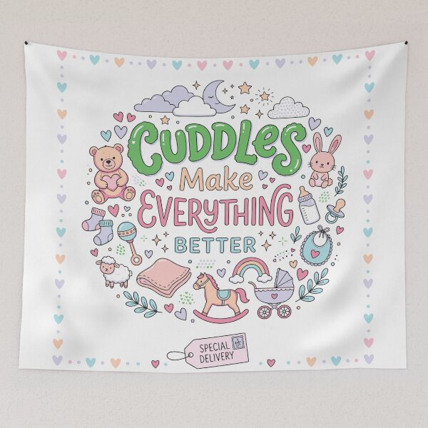 Item preview, CUDDLES MAKE EVERYTHING BETTER designed and sold by ManikRaja.