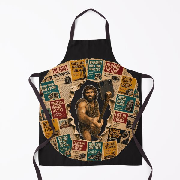 Item preview, The First Human Takes a Selfie Vintage Collage designed and sold by NucciCollective.