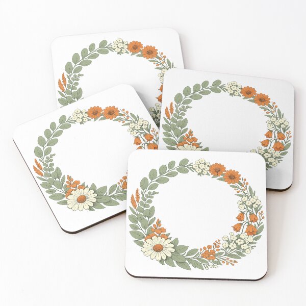 Item preview, Vintage Botanical Floral Wreath designed and sold by rp-art.