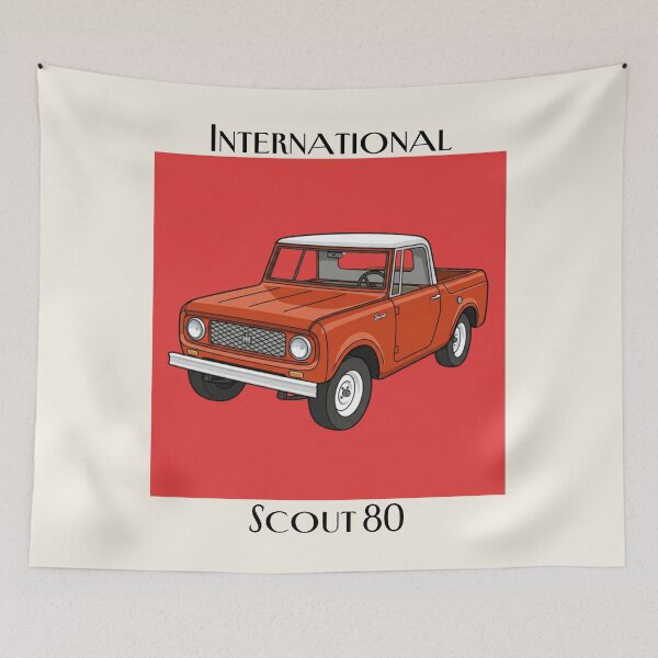 Item preview, International Scout 80 Vintage Car Poster designed and sold by Dimensionality.