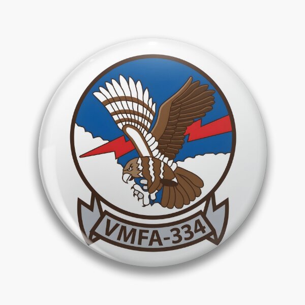 Item preview, VMFA-334 Marine Fighter Attack Squadron Falcons Emblem Patch designed and sold by CharlieDesings.