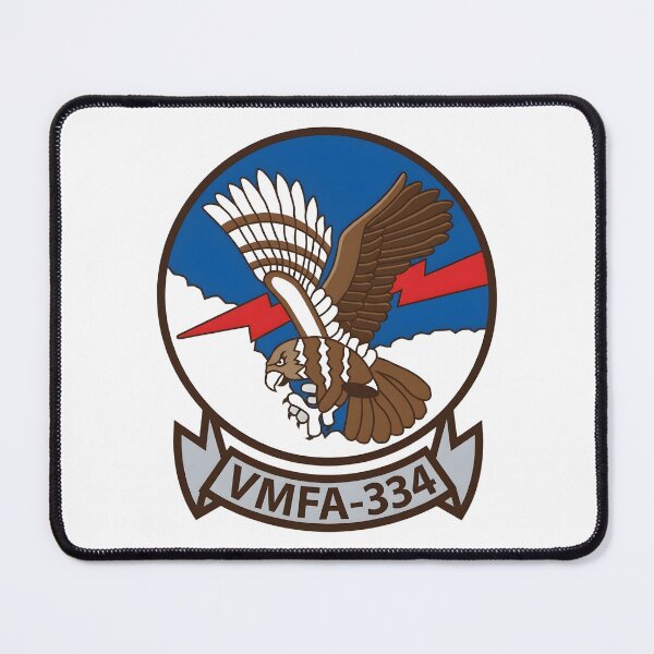 Item preview, VMFA-334 Marine Fighter Attack Squadron Falcons Emblem Patch designed and sold by CharlieDesings.