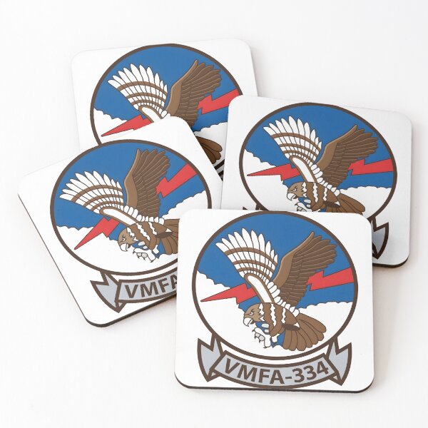 Item preview, VMFA-334 Marine Fighter Attack Squadron Falcons Emblem Patch designed and sold by CharlieDesings.