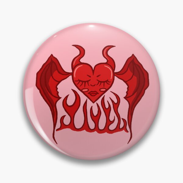 Item preview, Red Devil Heart Creature designed and sold by CamilasPrints.