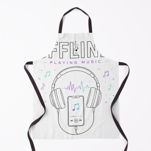 Item preview, Offline Playing Music - Headphones and Phone Minimal Music Lover designed and sold by WearTheVibe Store.