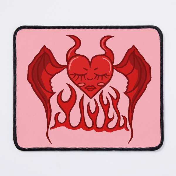 Item preview, Red Devil Heart Creature designed and sold by CamilasPrints.