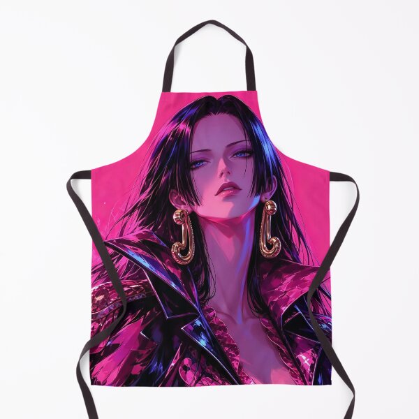 Item preview, Boa Hancock | Elegant Anime Empress | Dark Hair Fantasy Queen | Neon Pink Manga Style Portrait designed and sold by Dyan4.