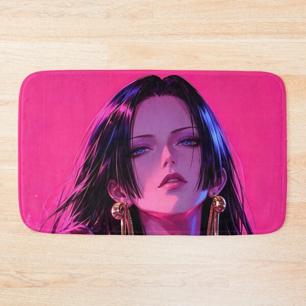 Item preview, Boa Hancock | Elegant Anime Empress | Dark Hair Fantasy Queen | Neon Pink Manga Style Portrait designed and sold by Dyan4.