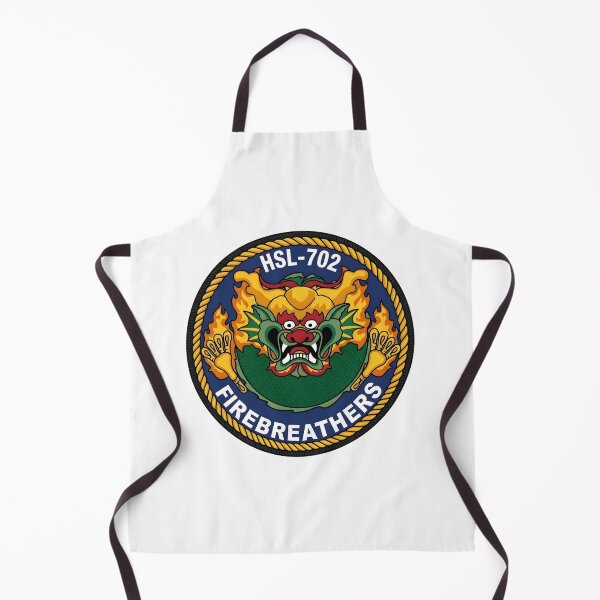 Item preview, HSL-702 Firebreathers Helicopter Anti-Submarine Squadron Light Patch Emblem designed and sold by CharlieDesings.