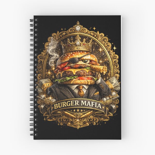 Item preview, Burger Mafia King | Funny Gangster Cheeseburger Vintage T-Shirt Sticker designed and sold by irfanshikh.