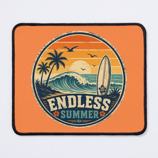 Item preview, Retro Beach Sunset Surf Vibes designed and sold by PrintBreeze.