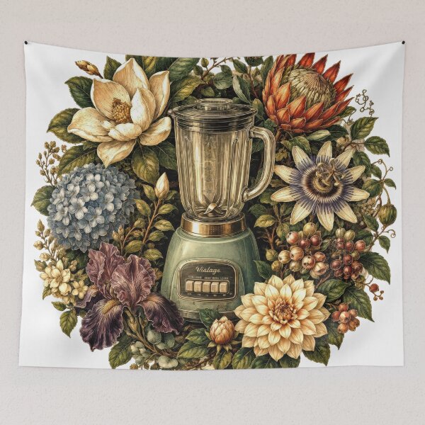 Item preview, Sticker - Decal - T-shirt: Vintage Blender Bloom designed and sold by ForeverPrintsOK.