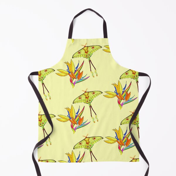 Item preview, Tropical Night: Comet Moth and Bird of Paradise designed and sold by OrPolly.