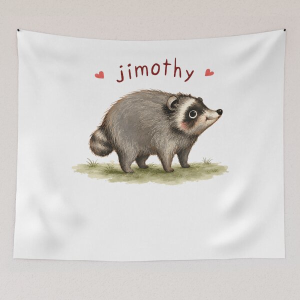 Item preview, Cute Raccoon Meme Team Jimothy designed and sold by Apparel-Vortex.