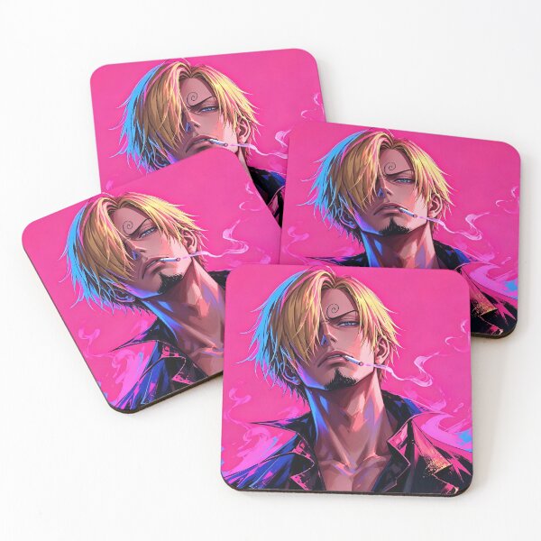 Item preview, Sanji | Neon Blonde Anime Gentleman Portrait | Cyberpunk Vaporwave Character Art designed and sold by Dyan4.