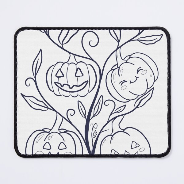 Item preview, Whimsical Pumpkin Vine Line Art Halloween Illustration designed and sold by StoriesInGrain.